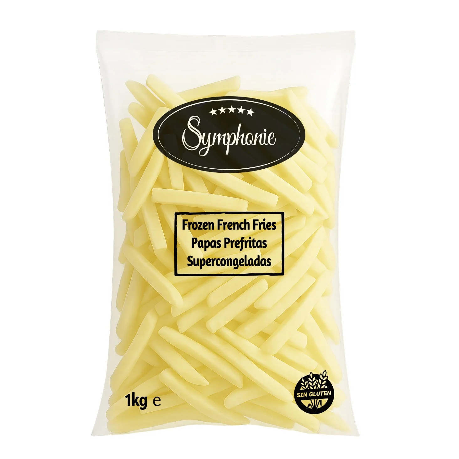 Papas Prefritas Congeladas I.Q.F., Caja 10x1kg