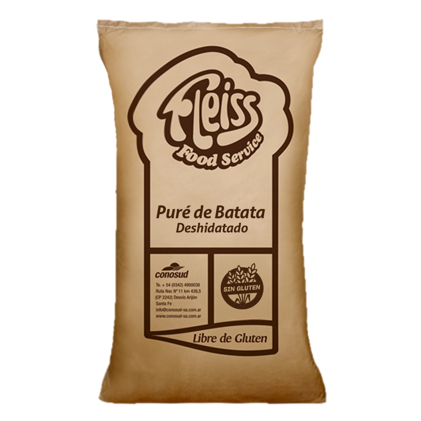 Puré de Batatas Deshidratadas en Copos, Bolsa 25 Kg (Food Service)